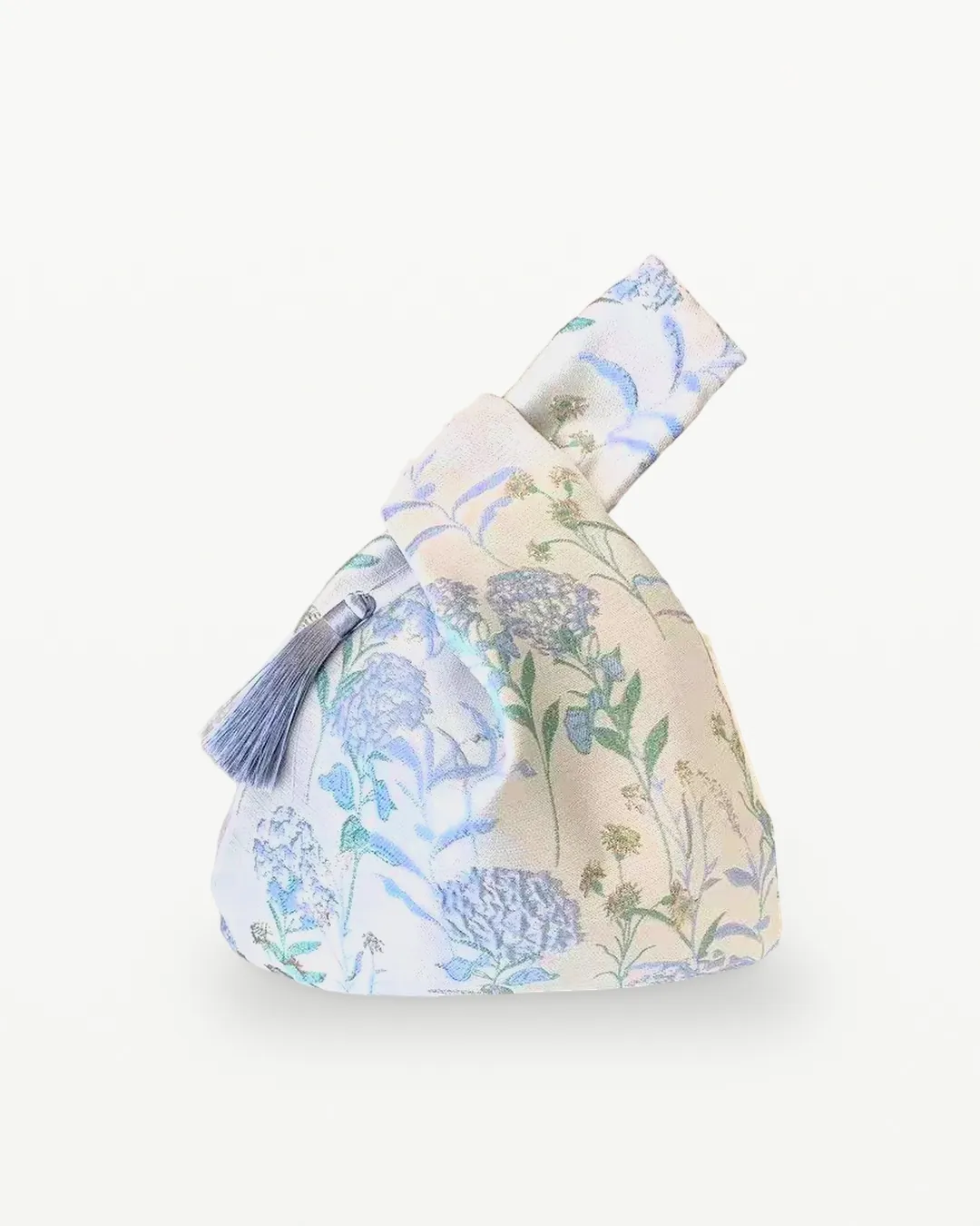 Floral knot wrist bag